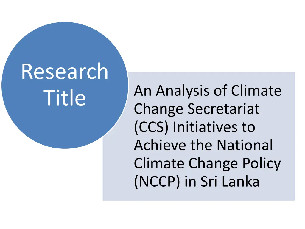 research title
