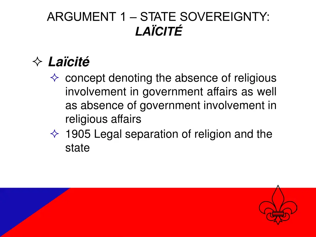 argument 1 state sovereignty la cit