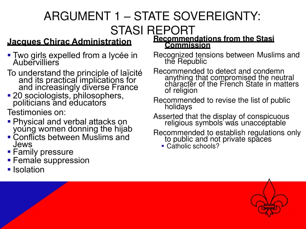 argument 1 state sovereignty stasi report