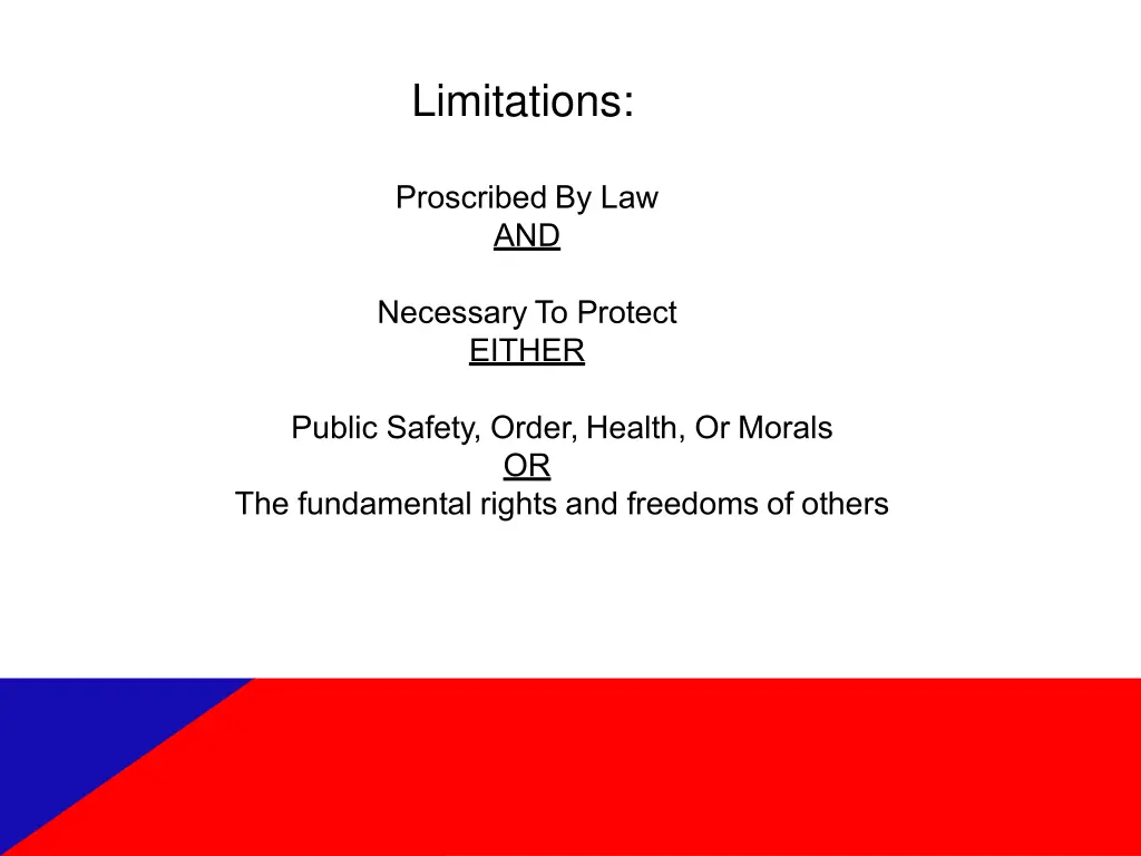 limitations