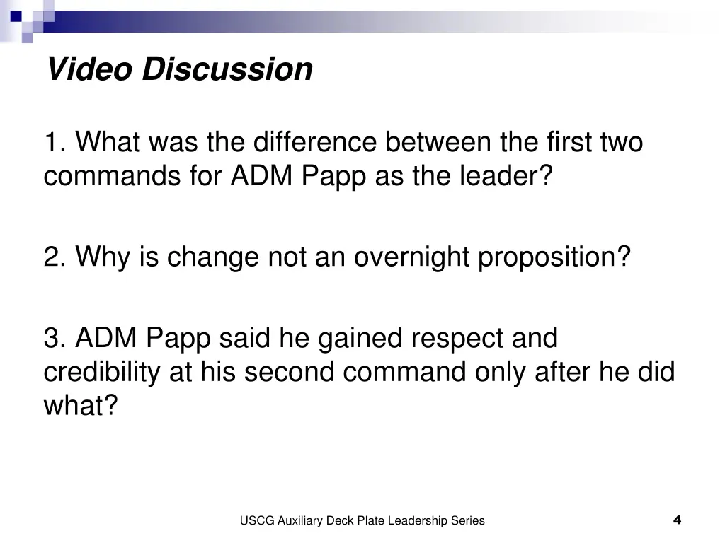 video discussion
