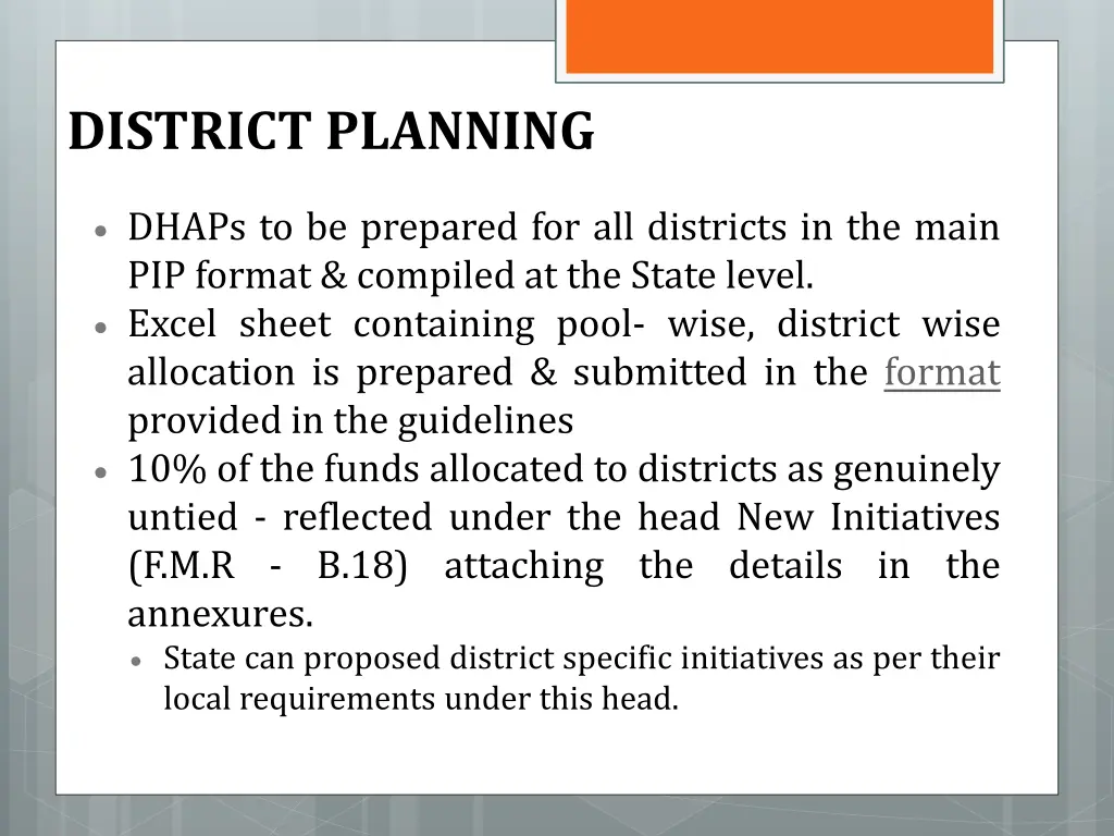 district planning