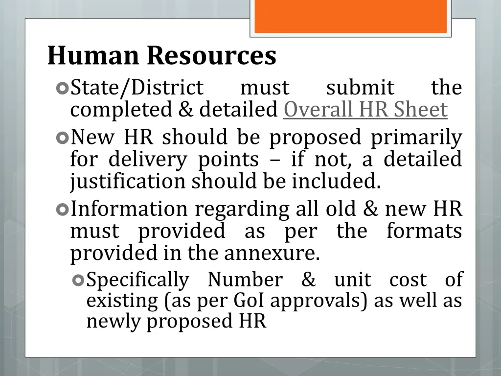 human resources state district completed detailed