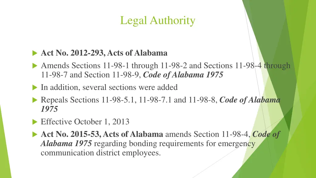 legal authority