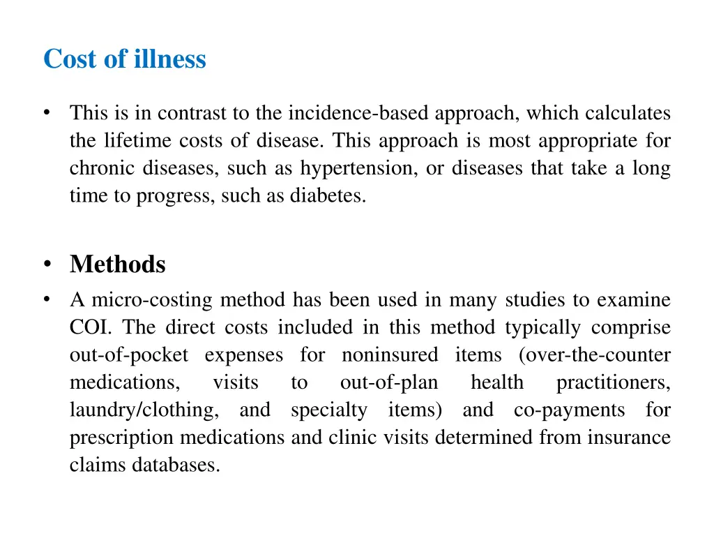 cost of illness 1