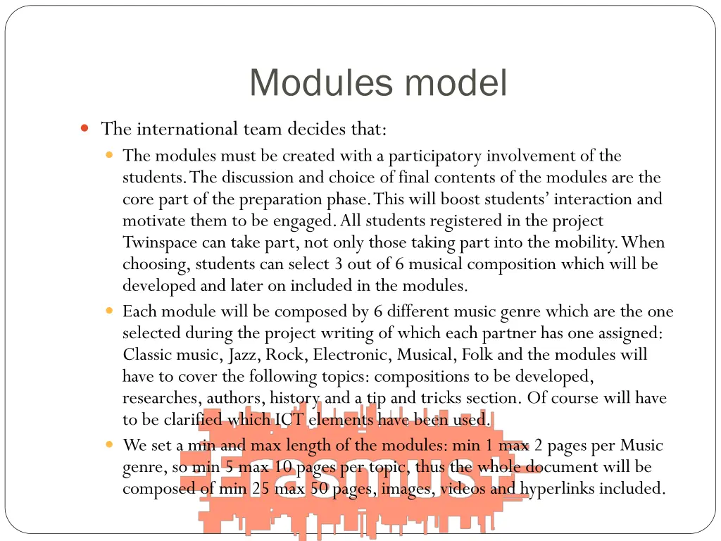 modules model