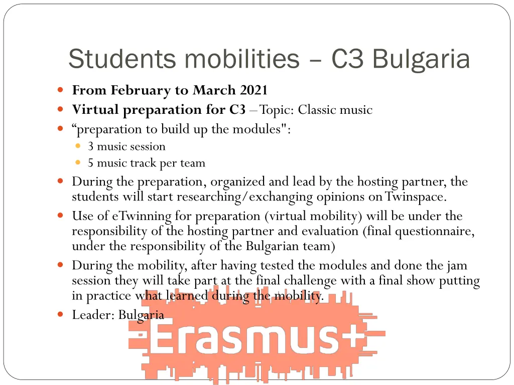 students mobilities c3 bulgaria