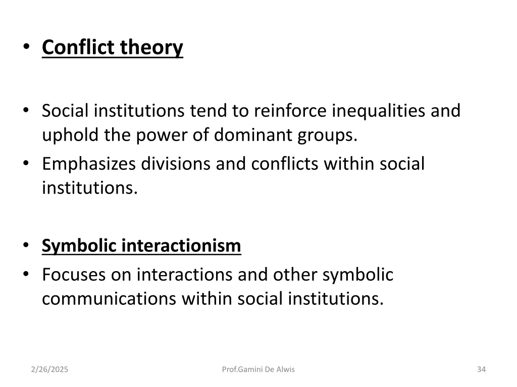 conflict theory