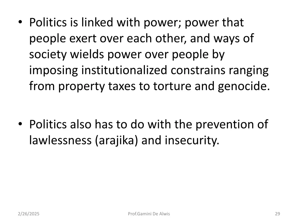 politics is linked with power power that people
