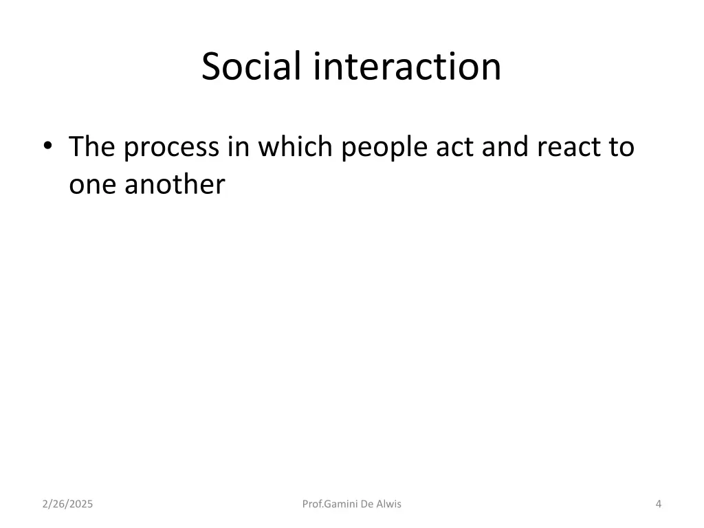 social interaction