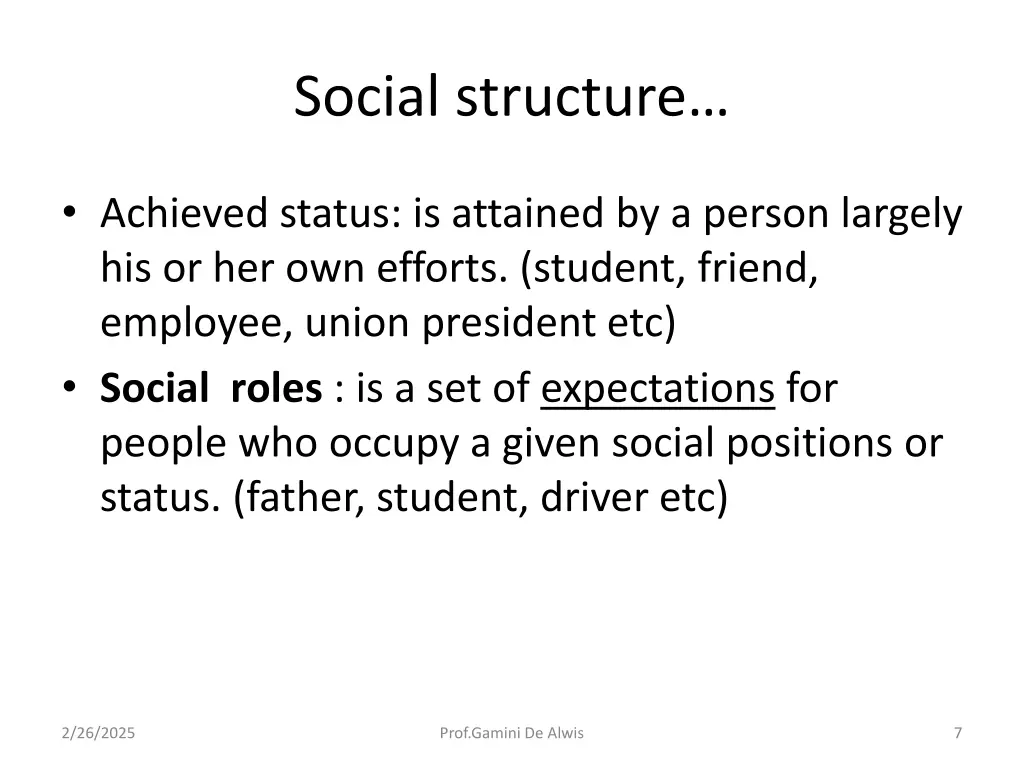 social structure 1
