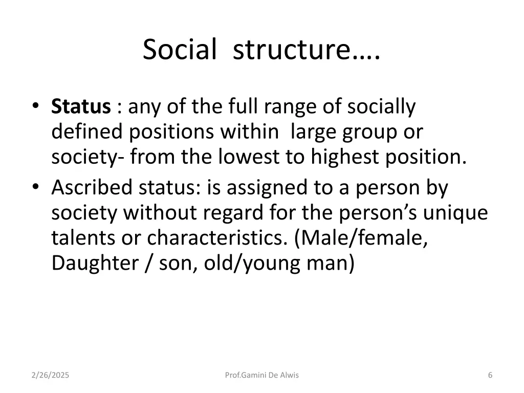 social structure