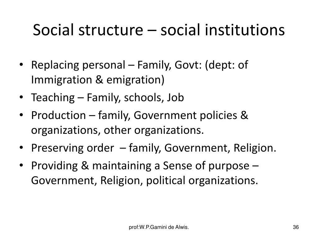 social structure social institutions