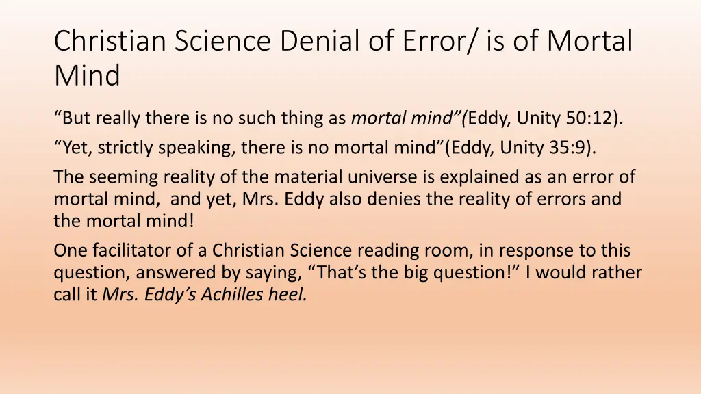 christian science denial of error is of mortal 1