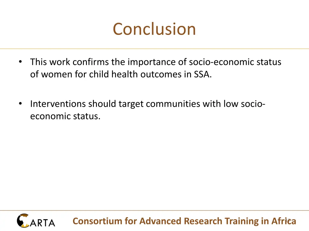 conclusion