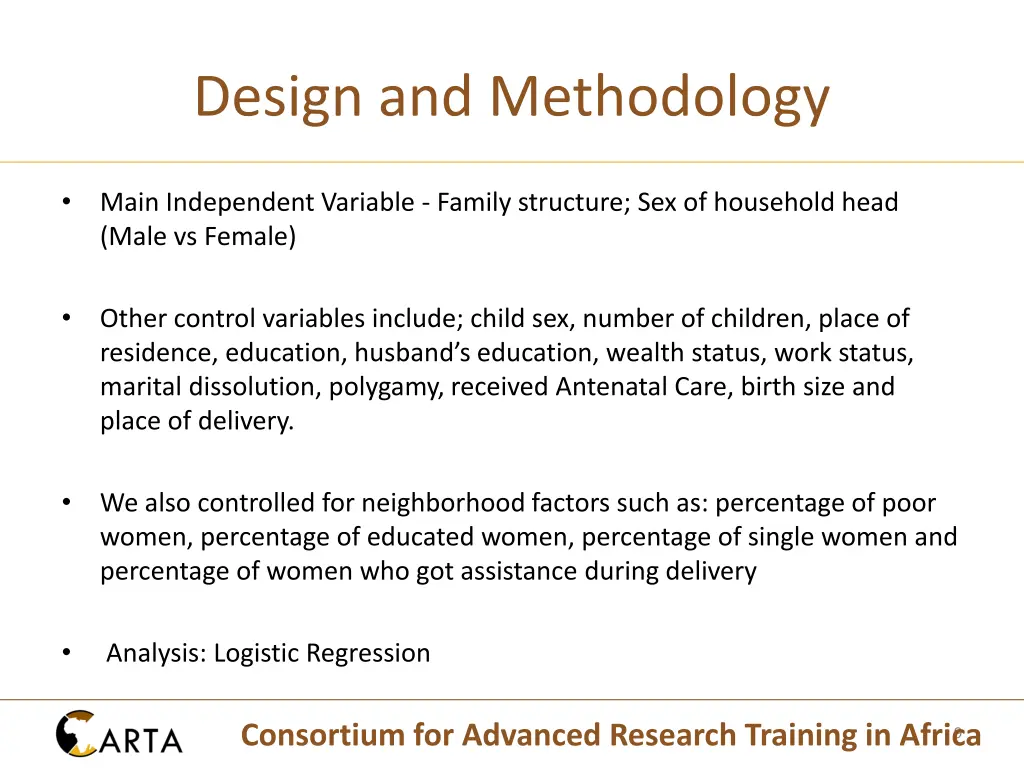 design and methodology 1