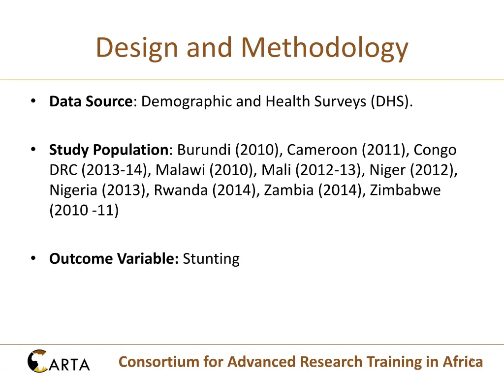 design and methodology