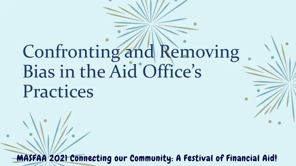 confronting and removing bias in the aid office