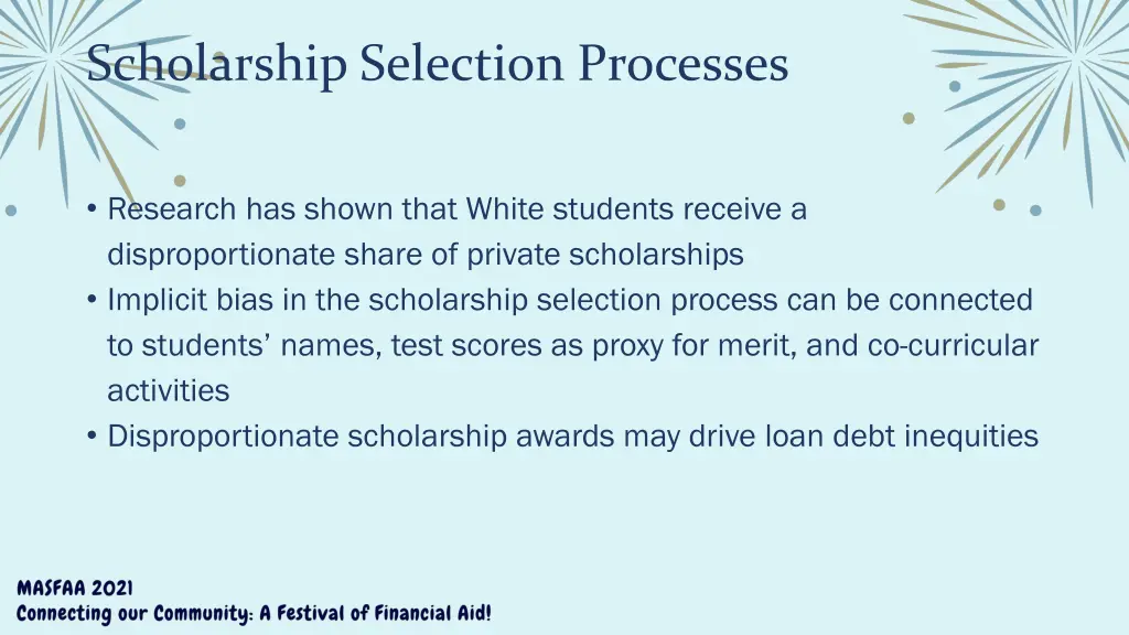 scholarship selection processes