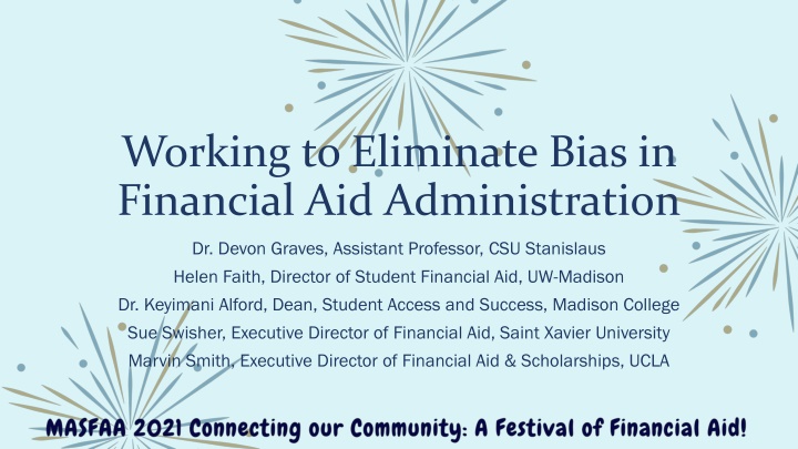 working to eliminate bias in financial