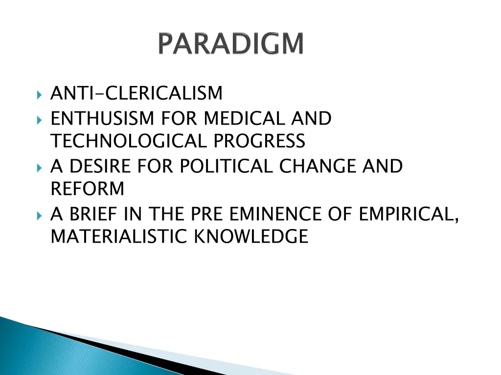 anti clericalism enthusism for medical