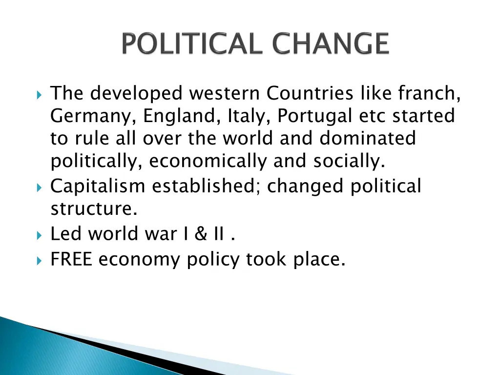 the developed western countries like franch