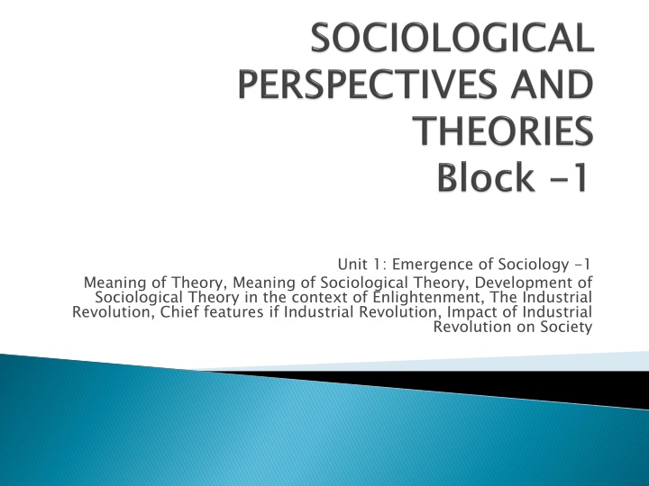 unit 1 emergence of sociology 1