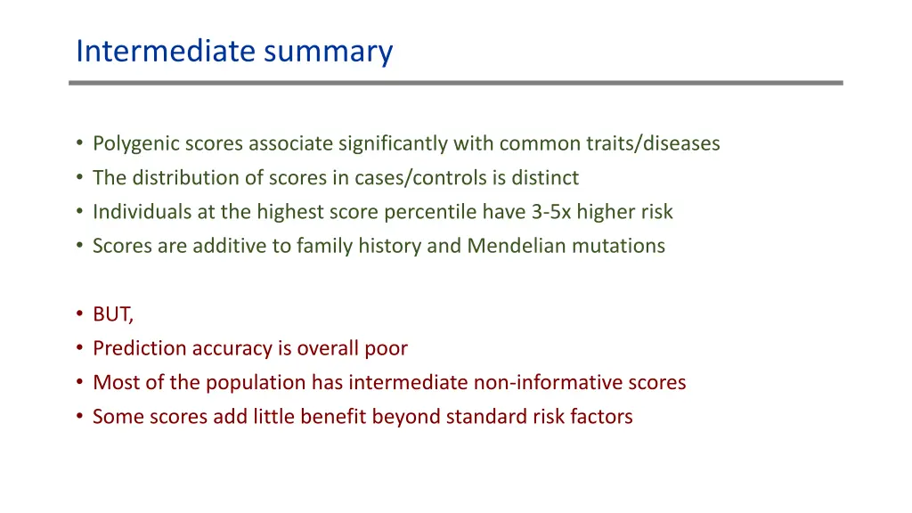 intermediate summary