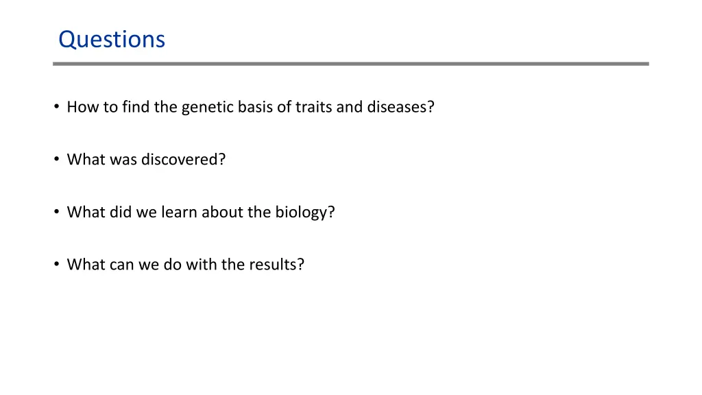 questions