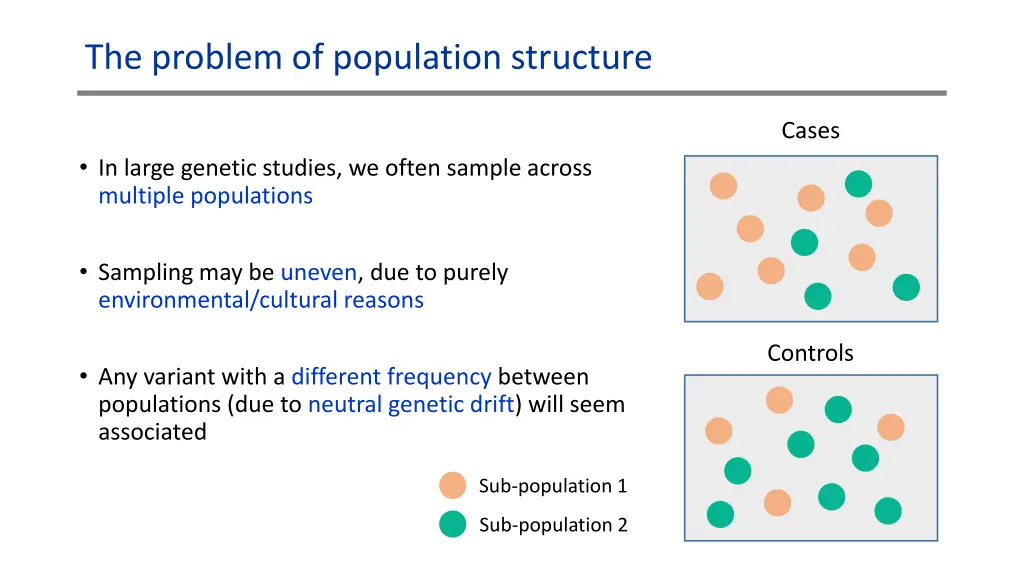 the problem of population structure