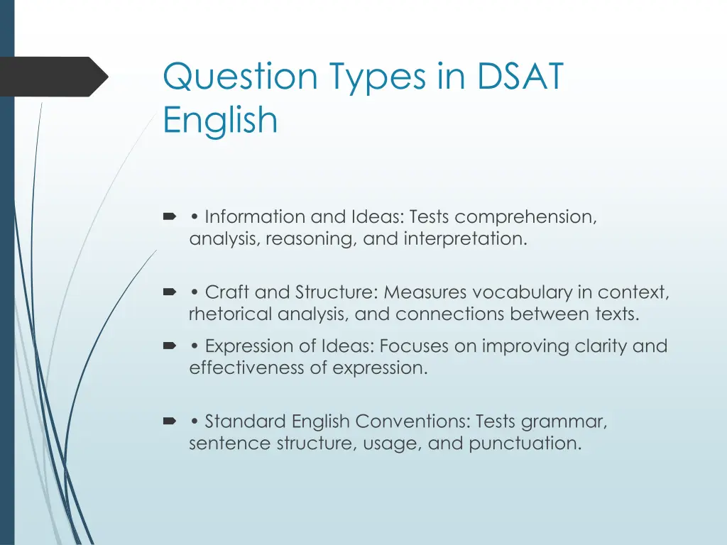 question types in dsat english