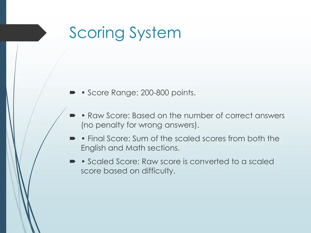 scoring system