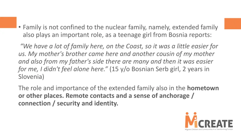family is not confined to the nuclear family
