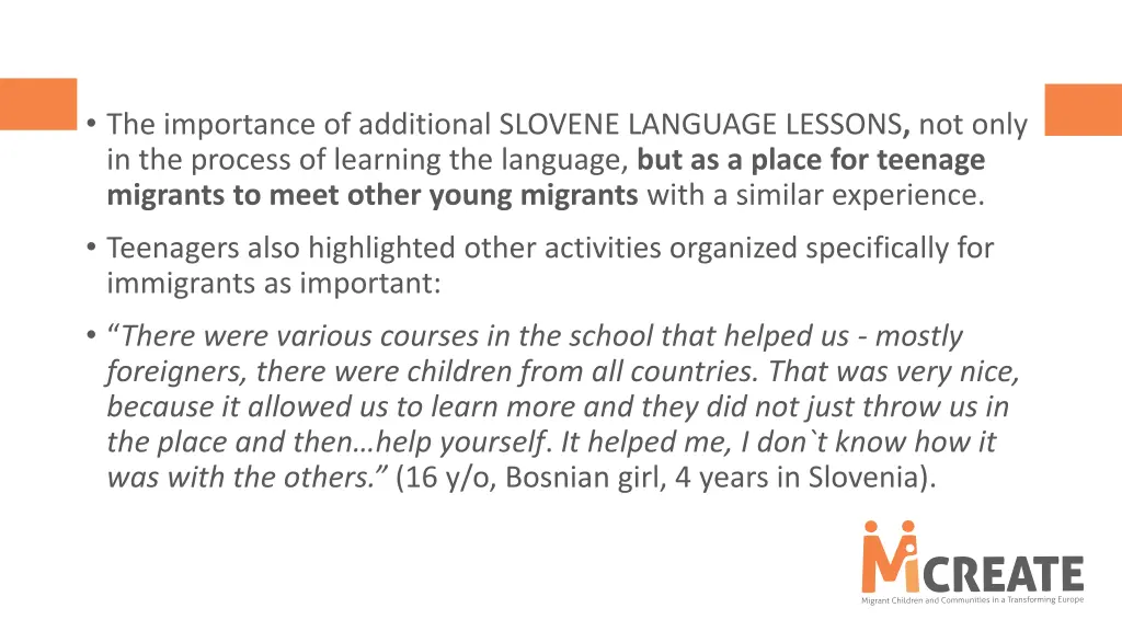 the importance of additional slovene language