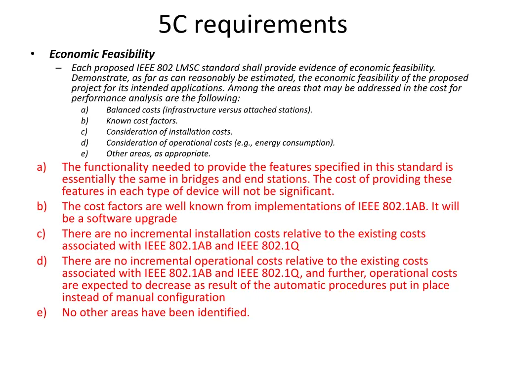5c requirements 4