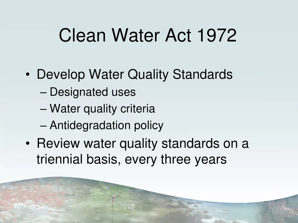 clean water act 1972