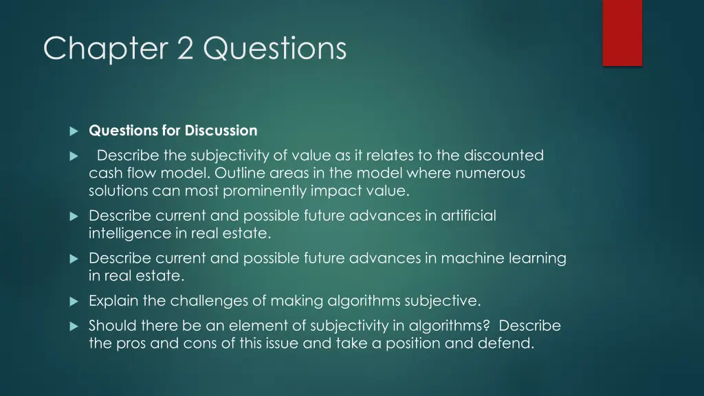 chapter 2 questions 1