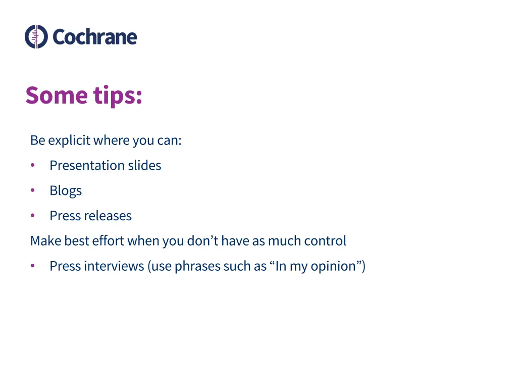some tips
