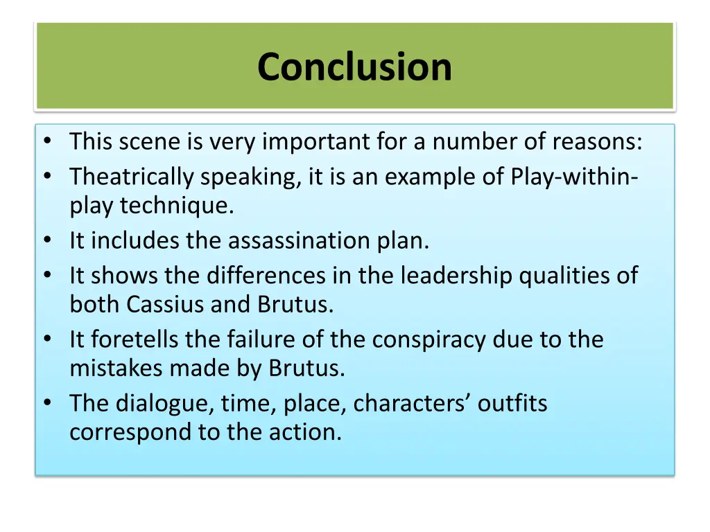 conclusion