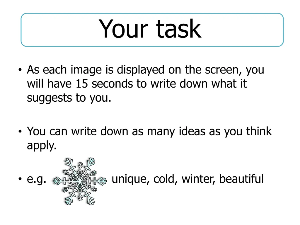your task
