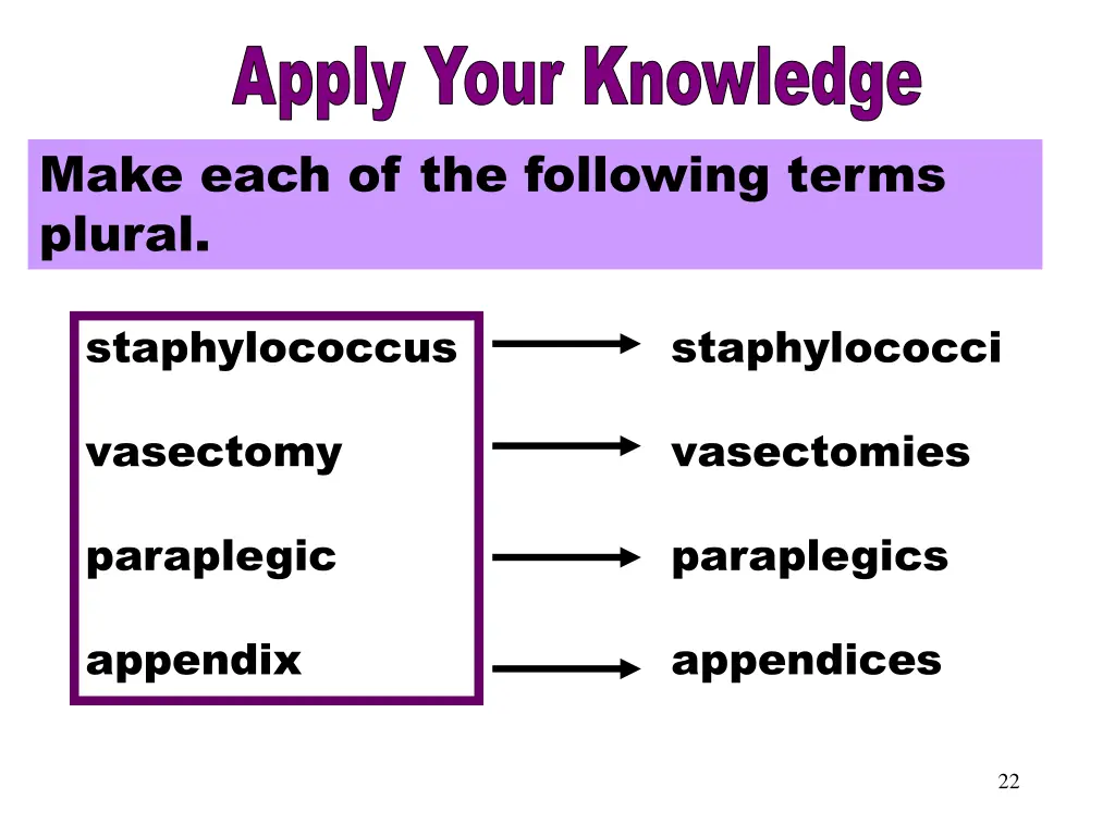 apply your knowledge 1