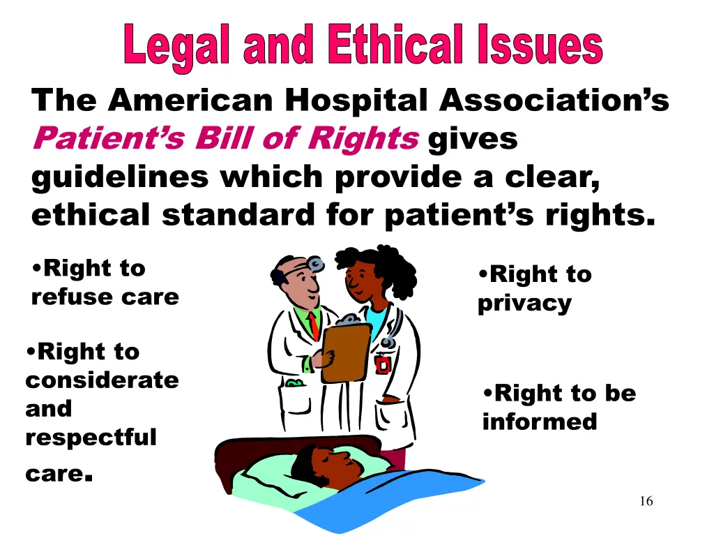 legal and ethical issues