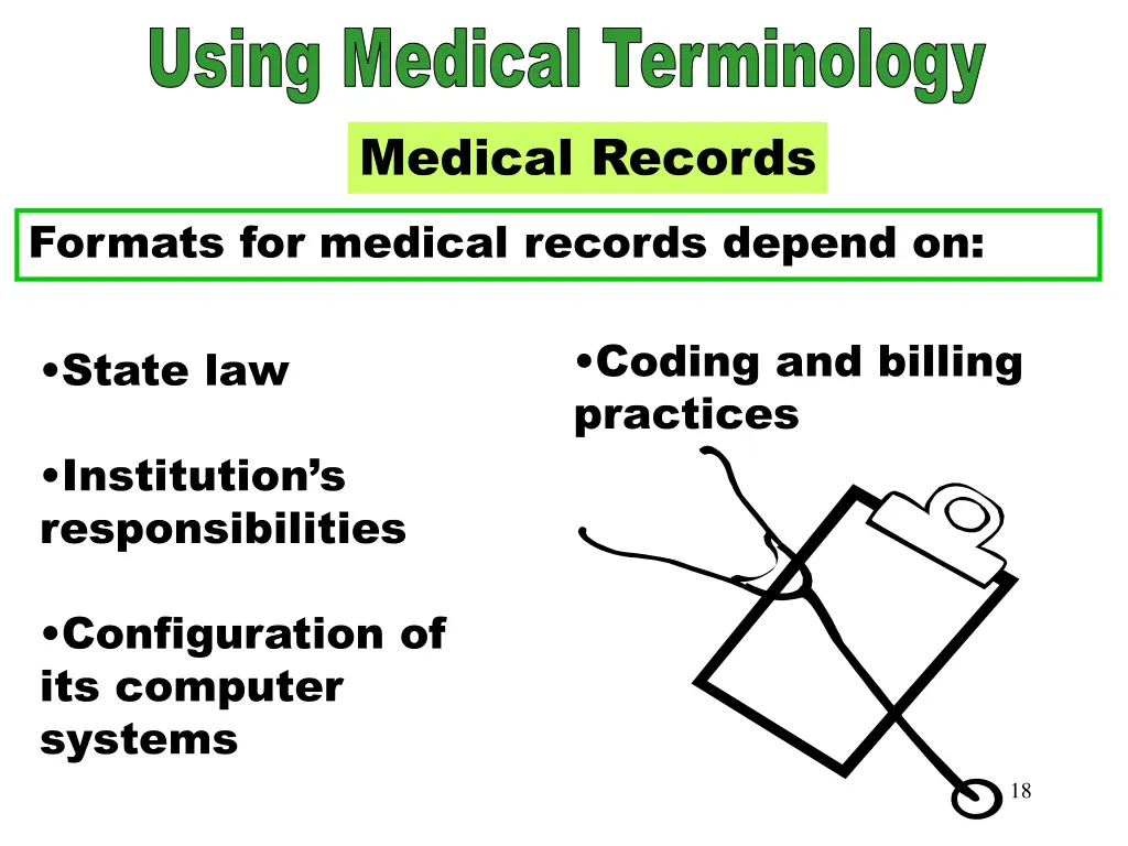 using medical terminology 1