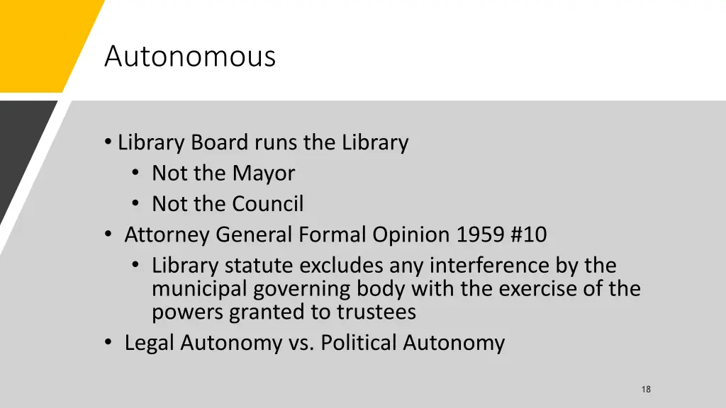 autonomous