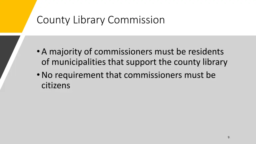 county library commission