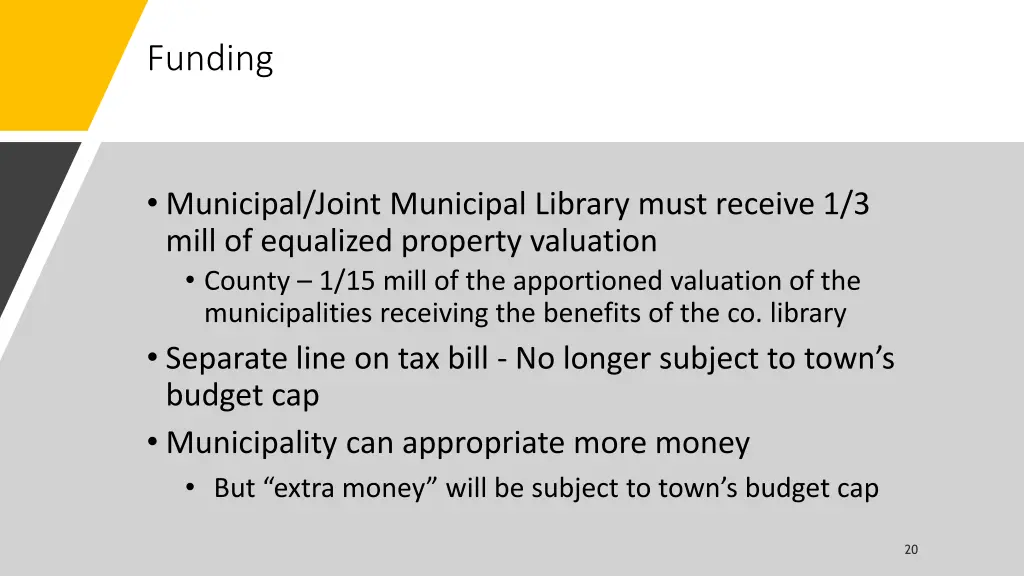 funding