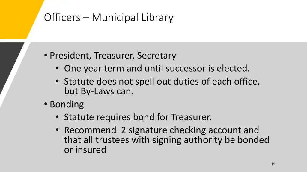 officers municipal library