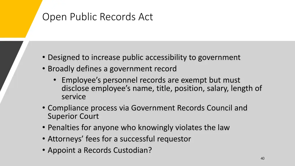 open public records act