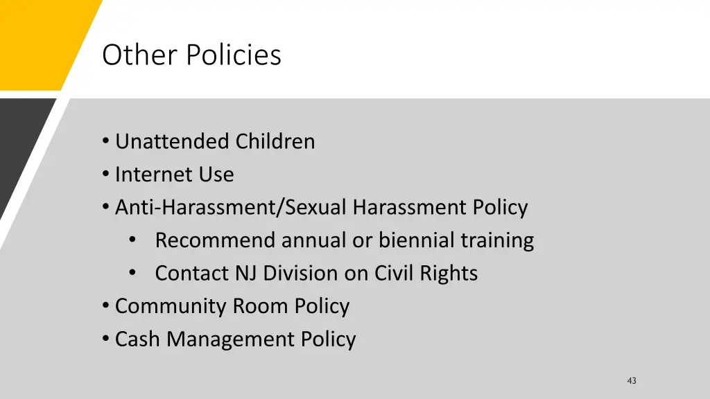 other policies