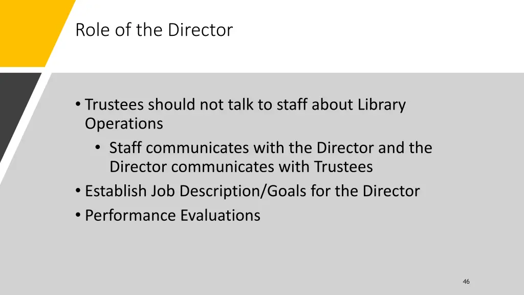role of the director 1